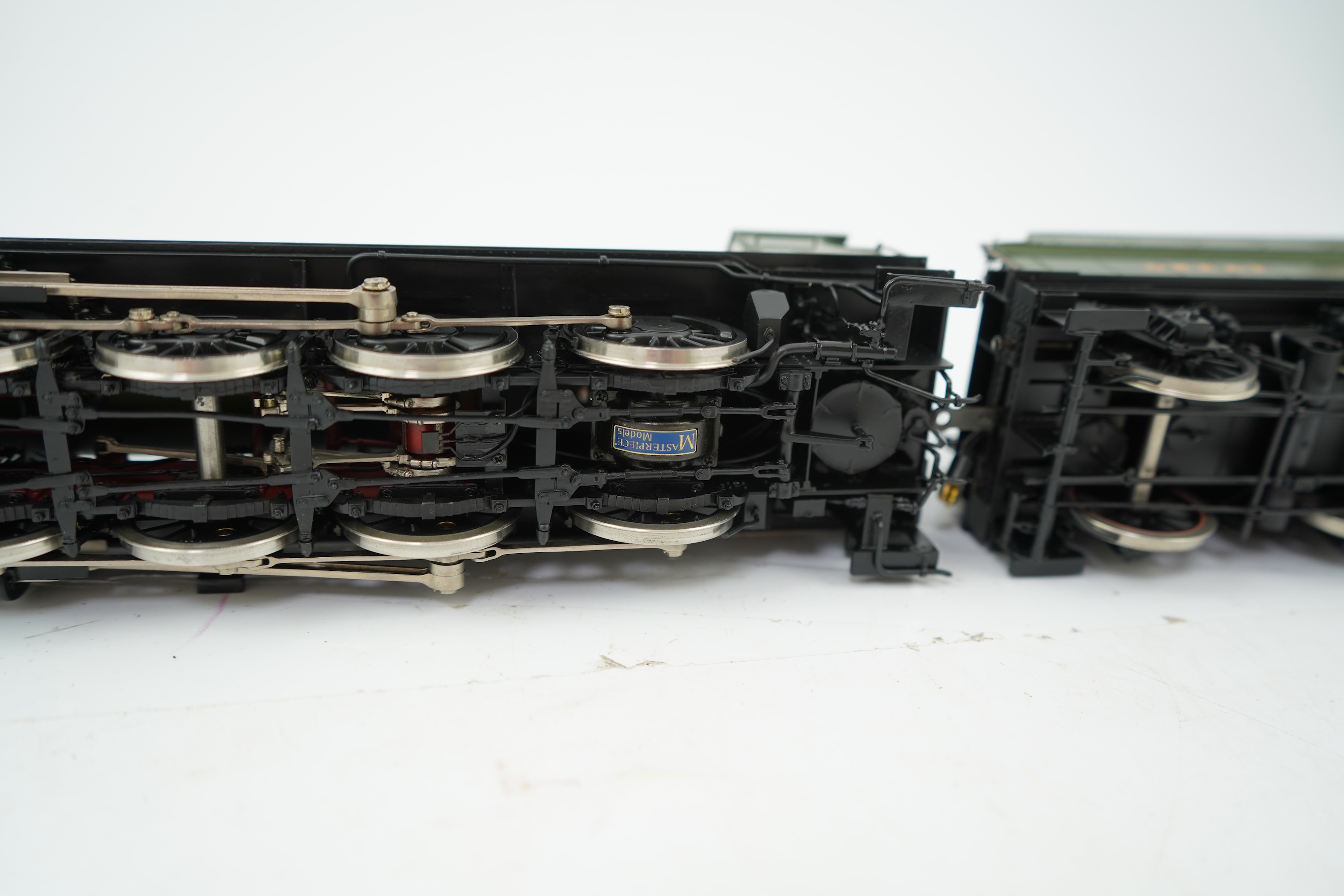 An 0 gauge Masterpiece Models model of GWR Class 28xx, 2804, 2-8-0 tender locomotive, powered for two rail operation, with original box.